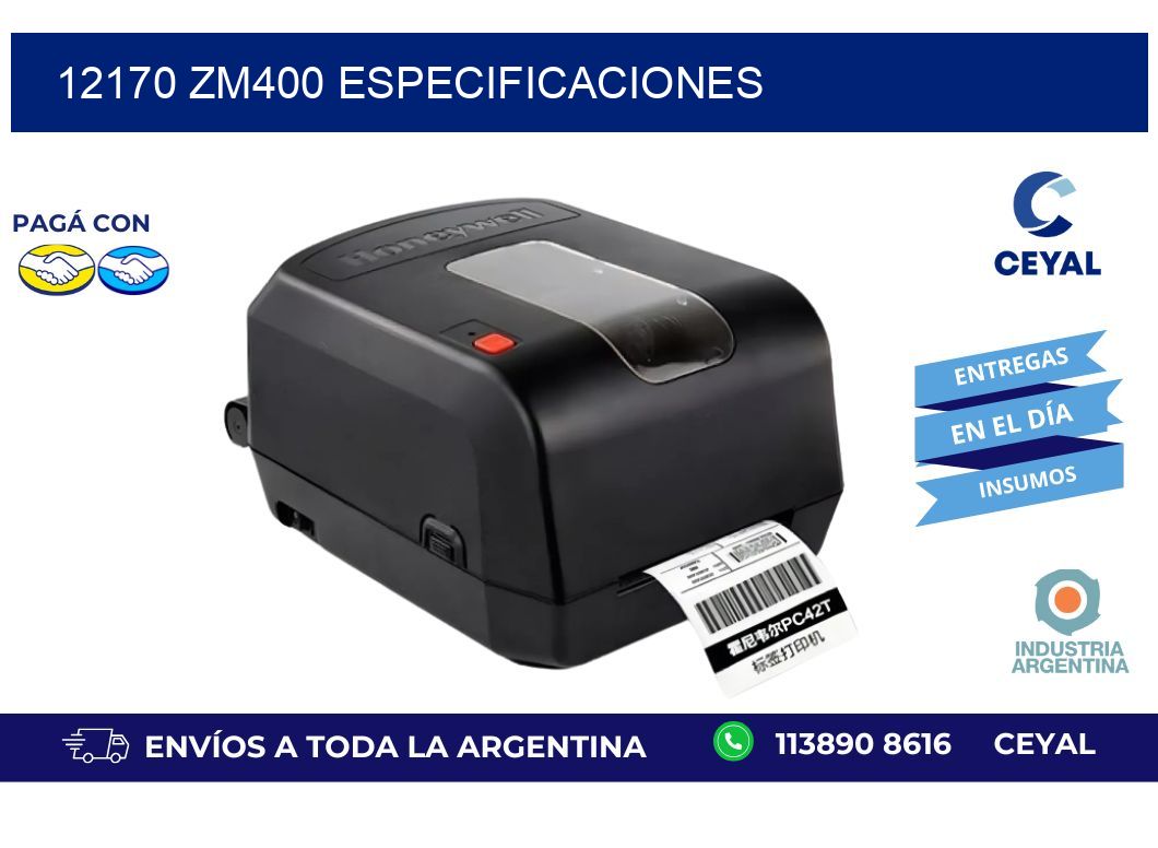 12170 ZM400 especificaciones