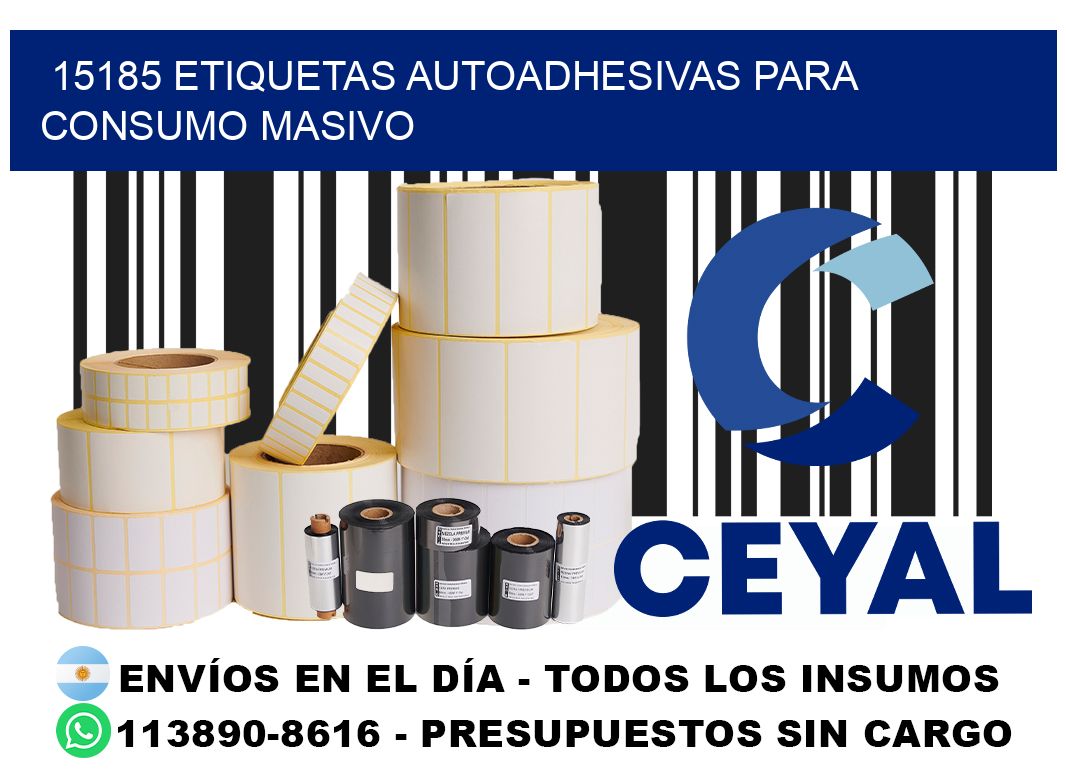 15185 Etiquetas autoadhesivas para consumo masivo