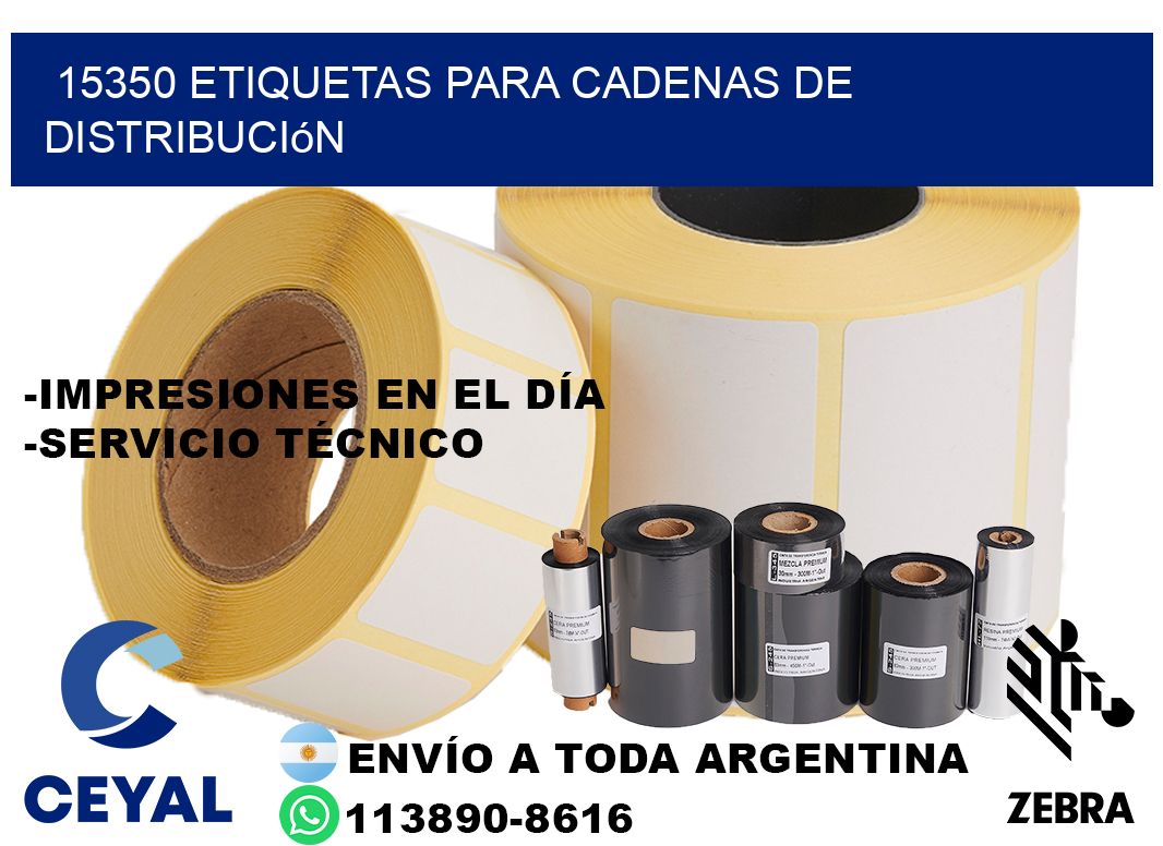 15350 Etiquetas para cadenas de distribución