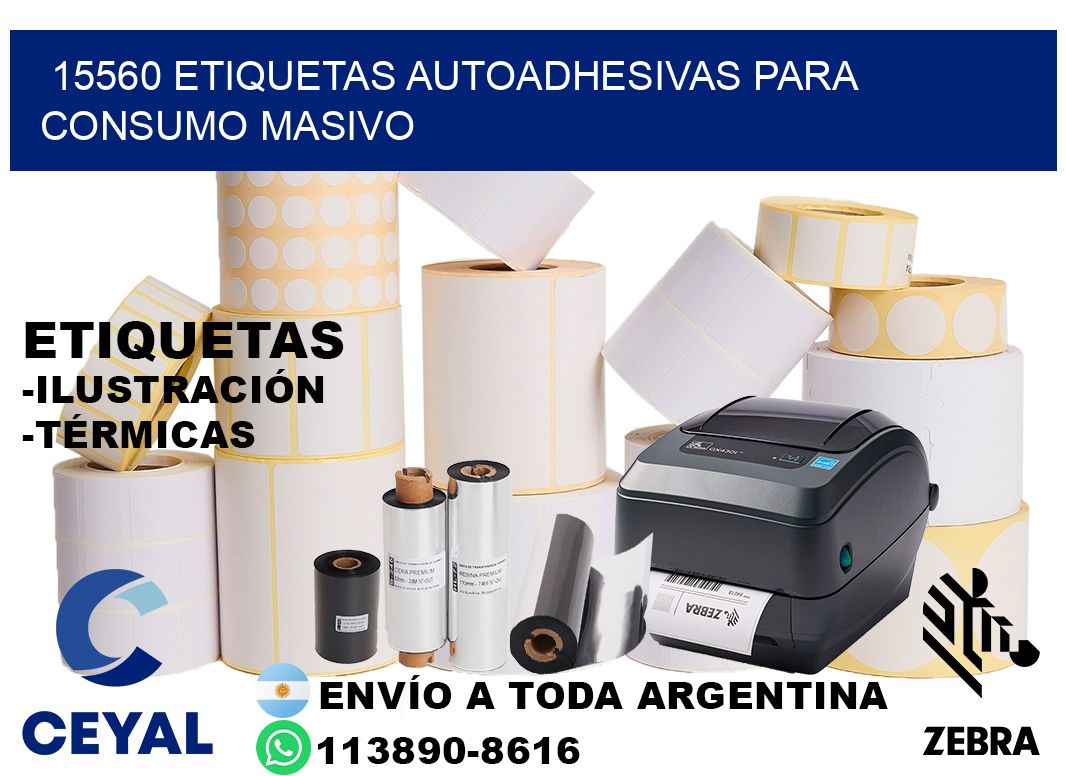 15560 Etiquetas autoadhesivas para consumo masivo
