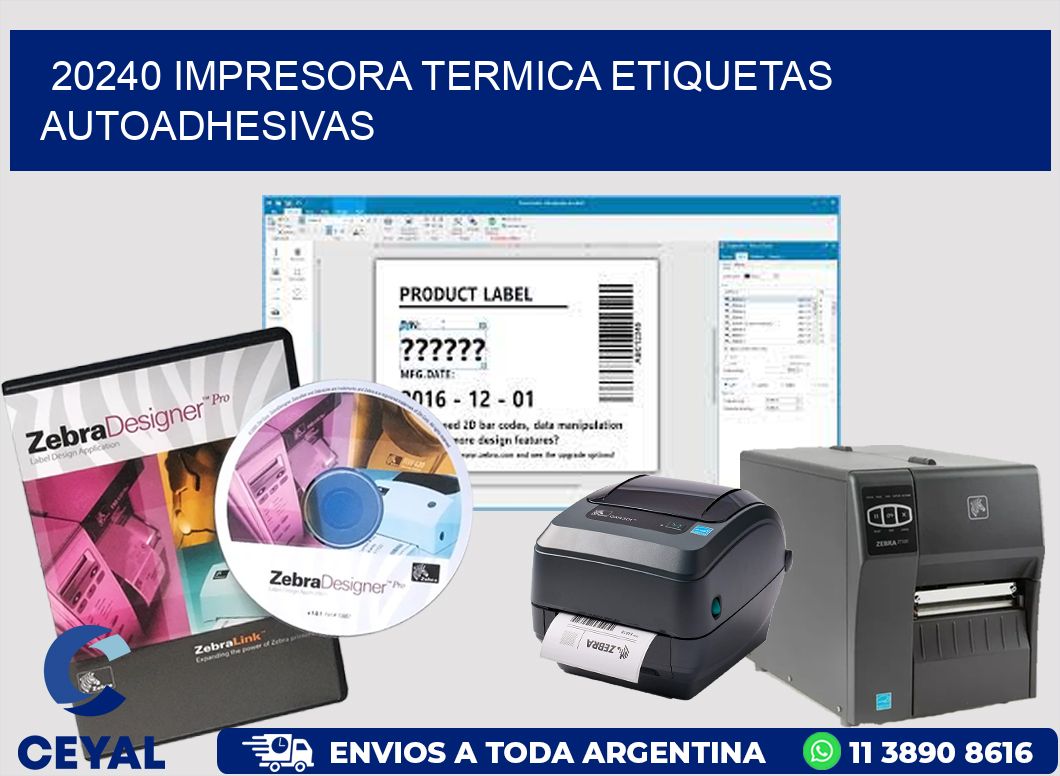 20240 Impresora termica etiquetas autoadhesivas