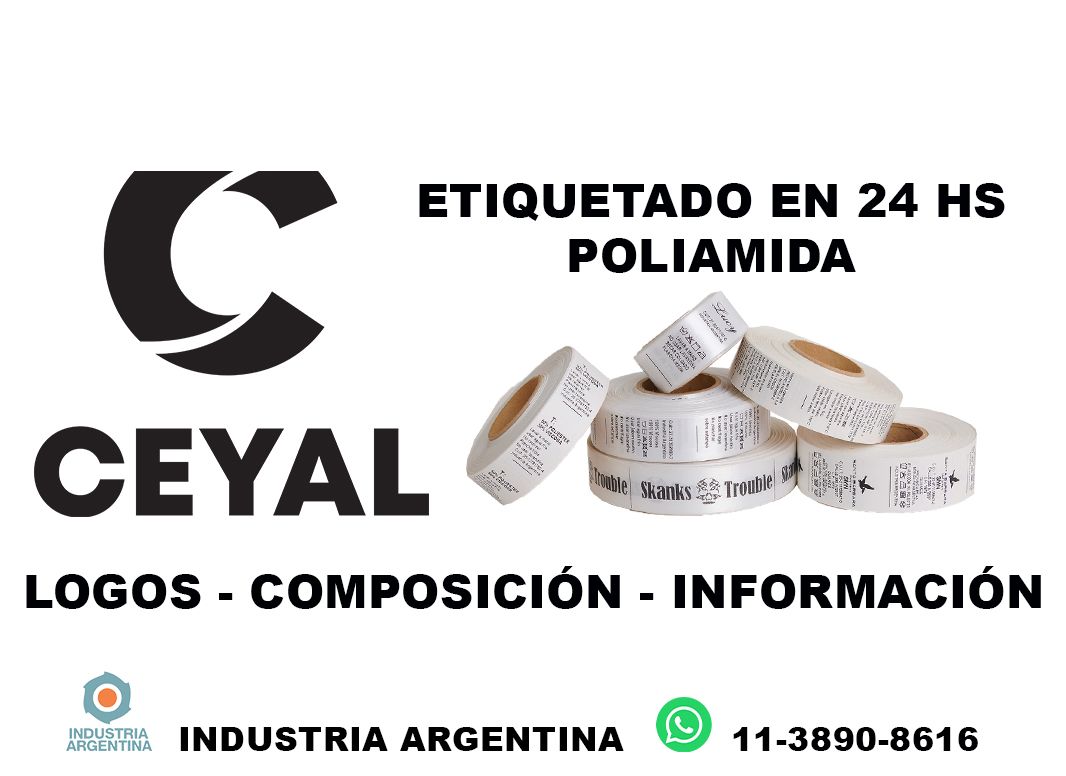 21730 Etiquetas de poliamida resistente al lavado