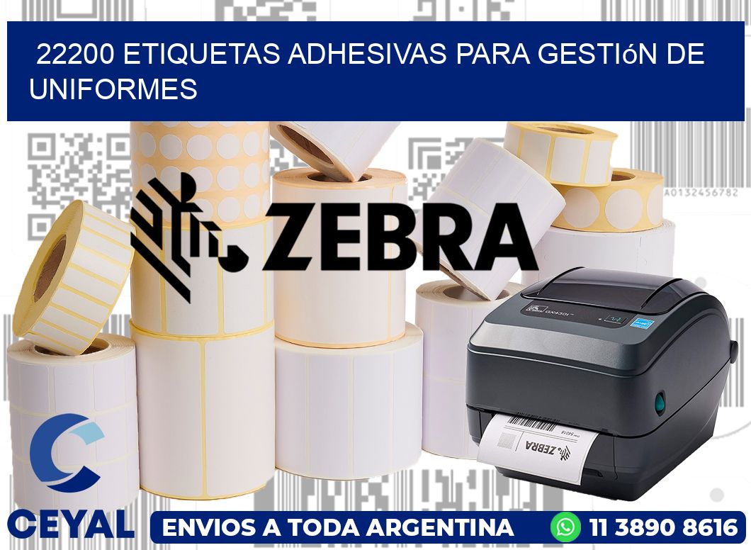 22200 Etiquetas adhesivas para gestión de uniformes