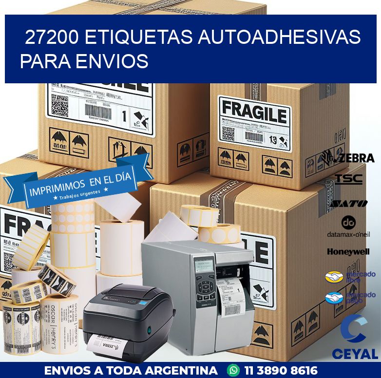 27200 etiquetas autoadhesivas para envios