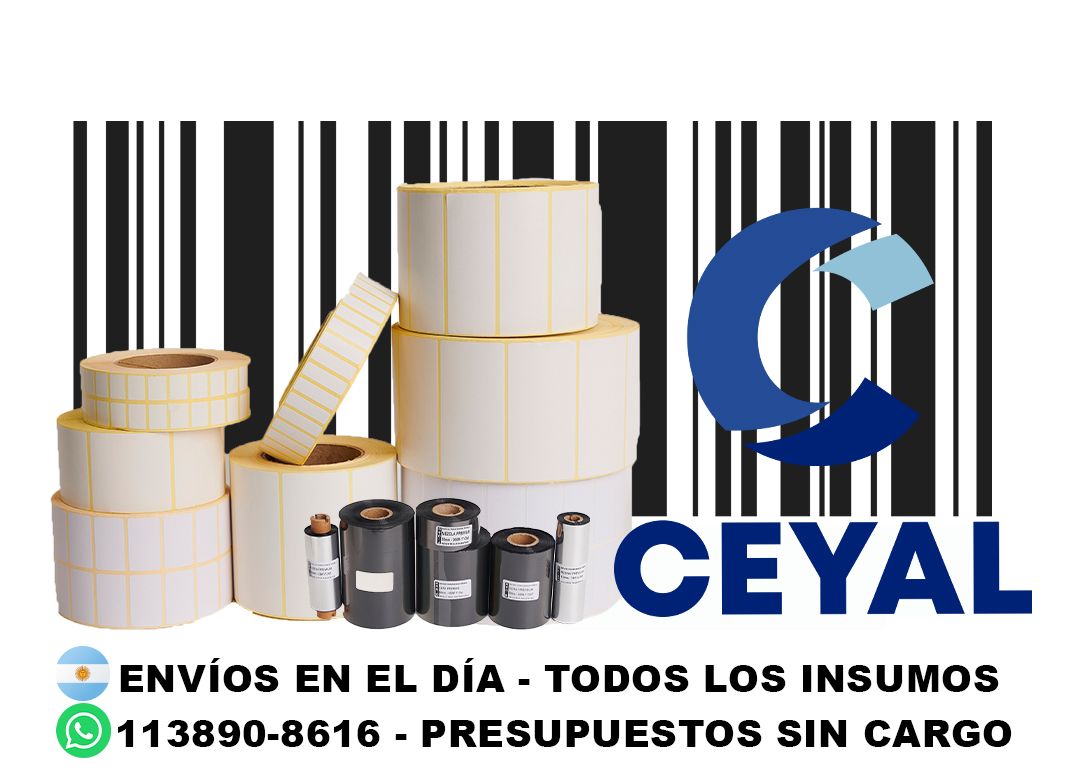3 cajas de etiquetas 67 x 84