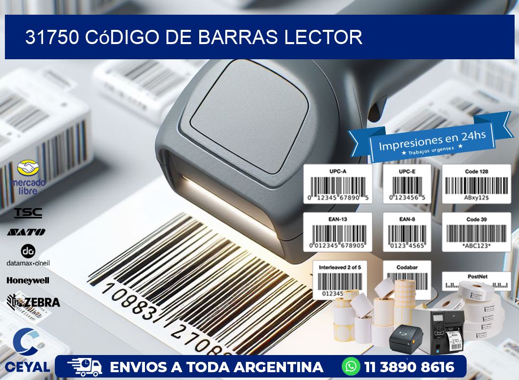31750 Código de barras lector