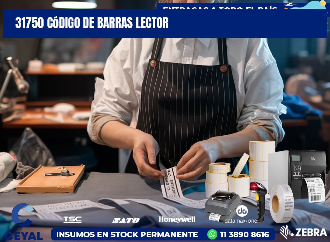 31750 Código de barras lector