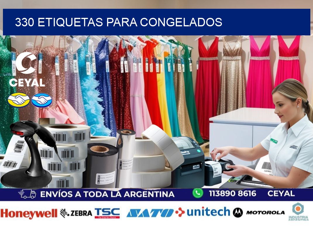 330 Etiquetas para congelados