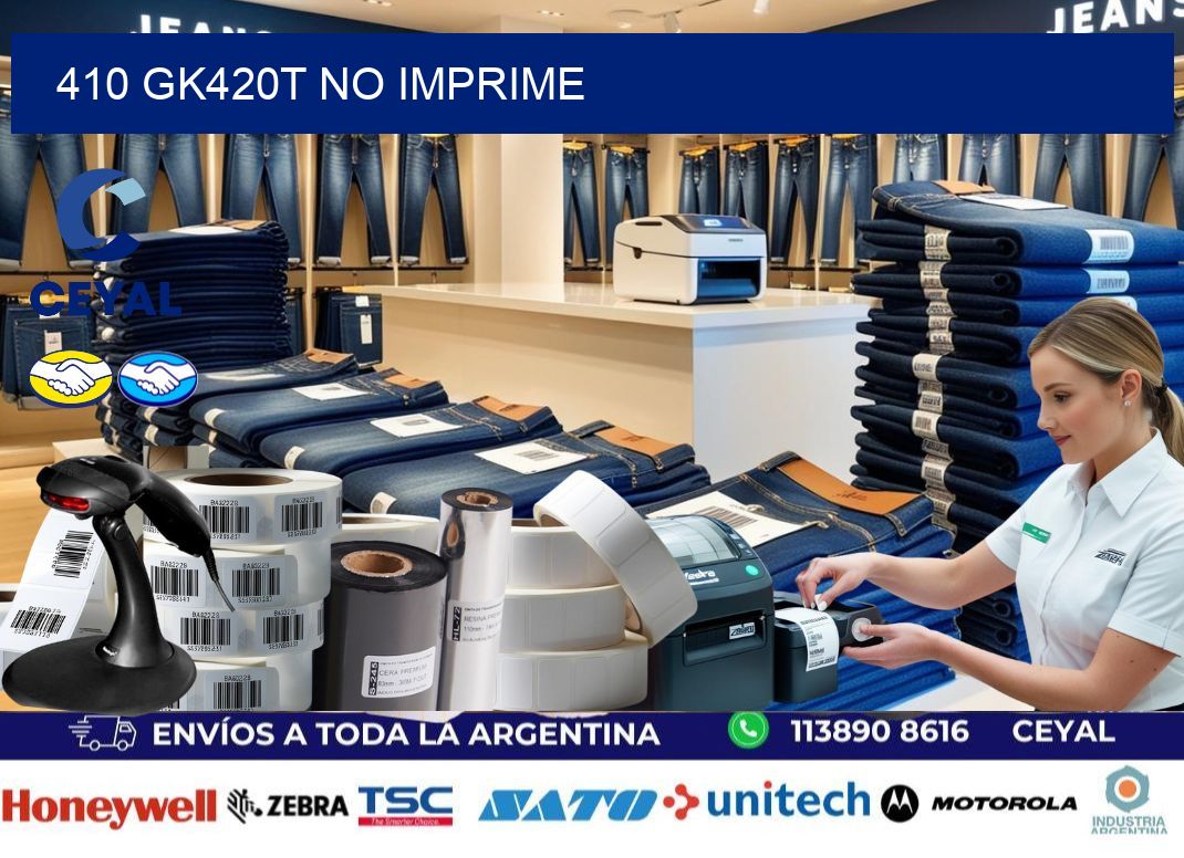 410 GK420T no imprime