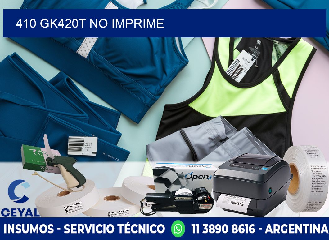 410 GK420T no imprime