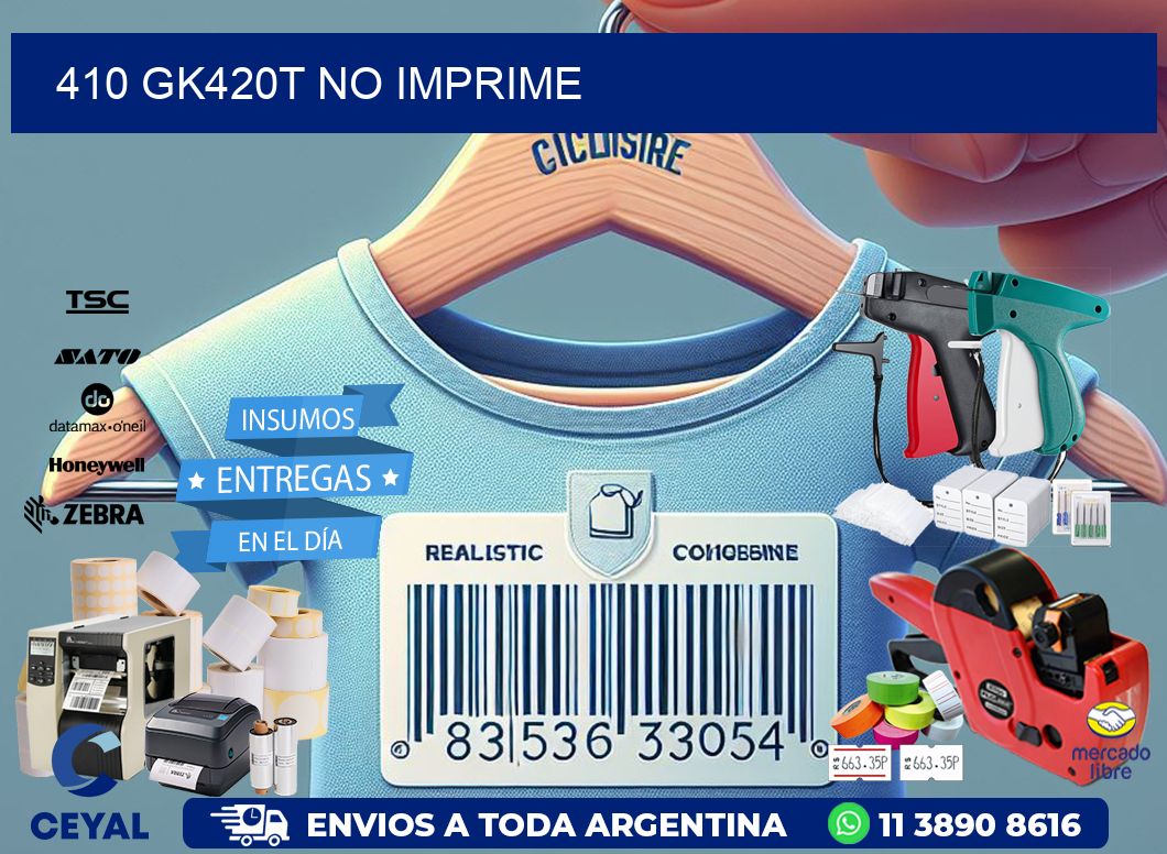 410 GK420T no imprime