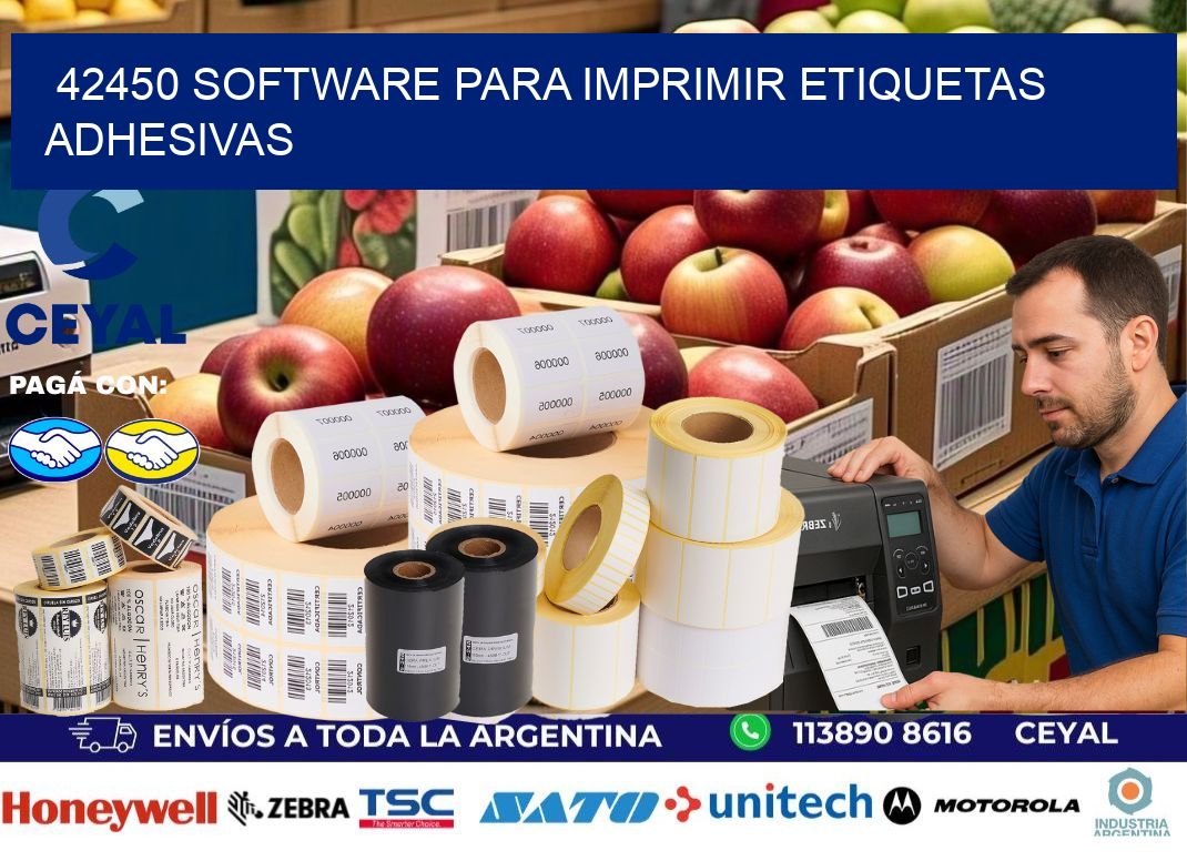 42450 software para imprimir etiquetas adhesivas