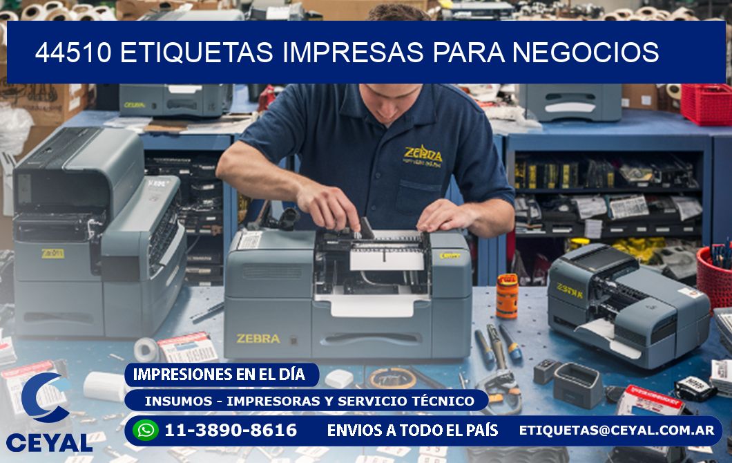 44510 etiquetas impresas para negocios