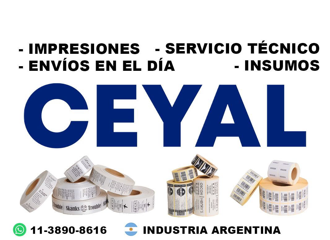 44905 Etiquetas adhesivas ean13 textil