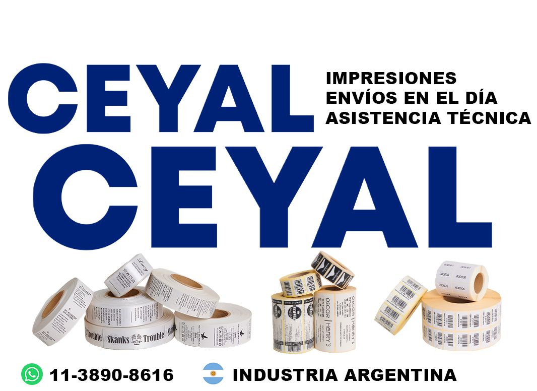 44905 Etiquetas adhesivas ean13 textil