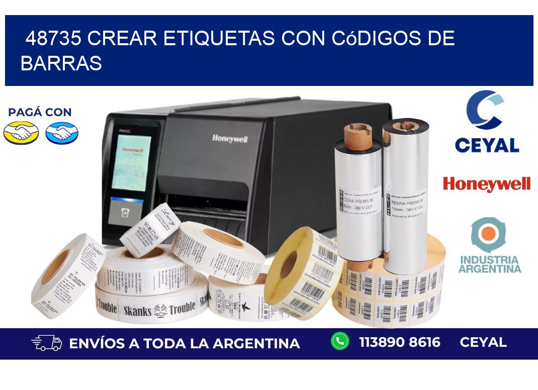 48735 Crear etiquetas con códigos de barras