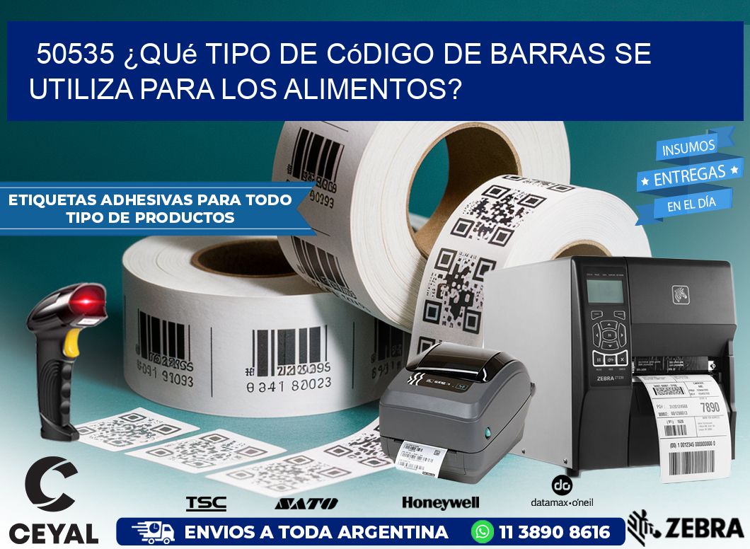 50535 ¿Qué tipo de código de barras se utiliza para los alimentos?