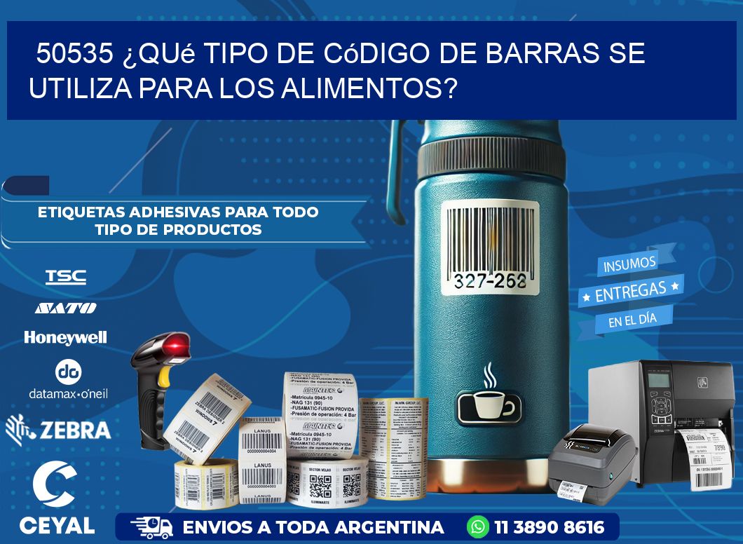 50535 ¿Qué tipo de código de barras se utiliza para los alimentos?