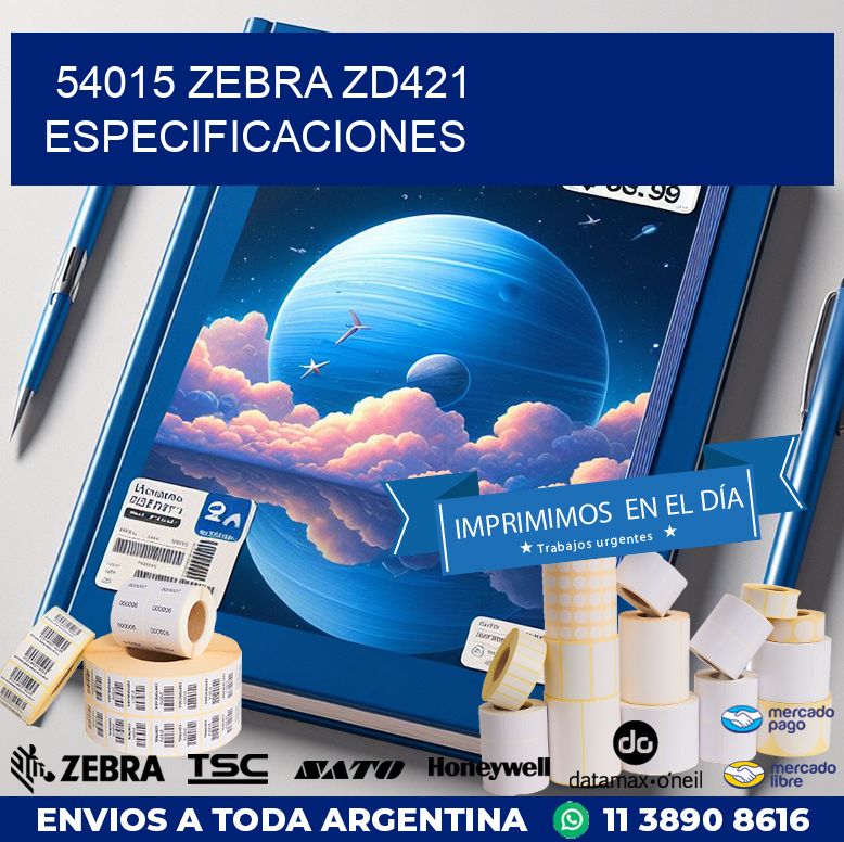 54015 Zebra ZD421 especificaciones