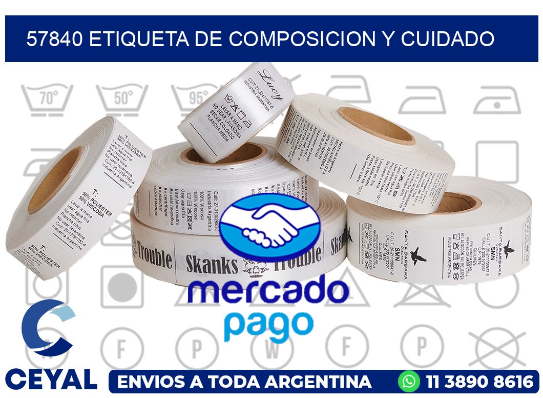 57840 etiqueta de composicion y cuidado