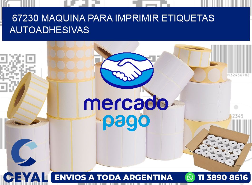 67230 maquina para imprimir etiquetas autoadhesivas