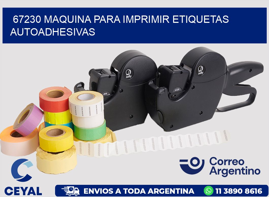 67230 maquina para imprimir etiquetas autoadhesivas