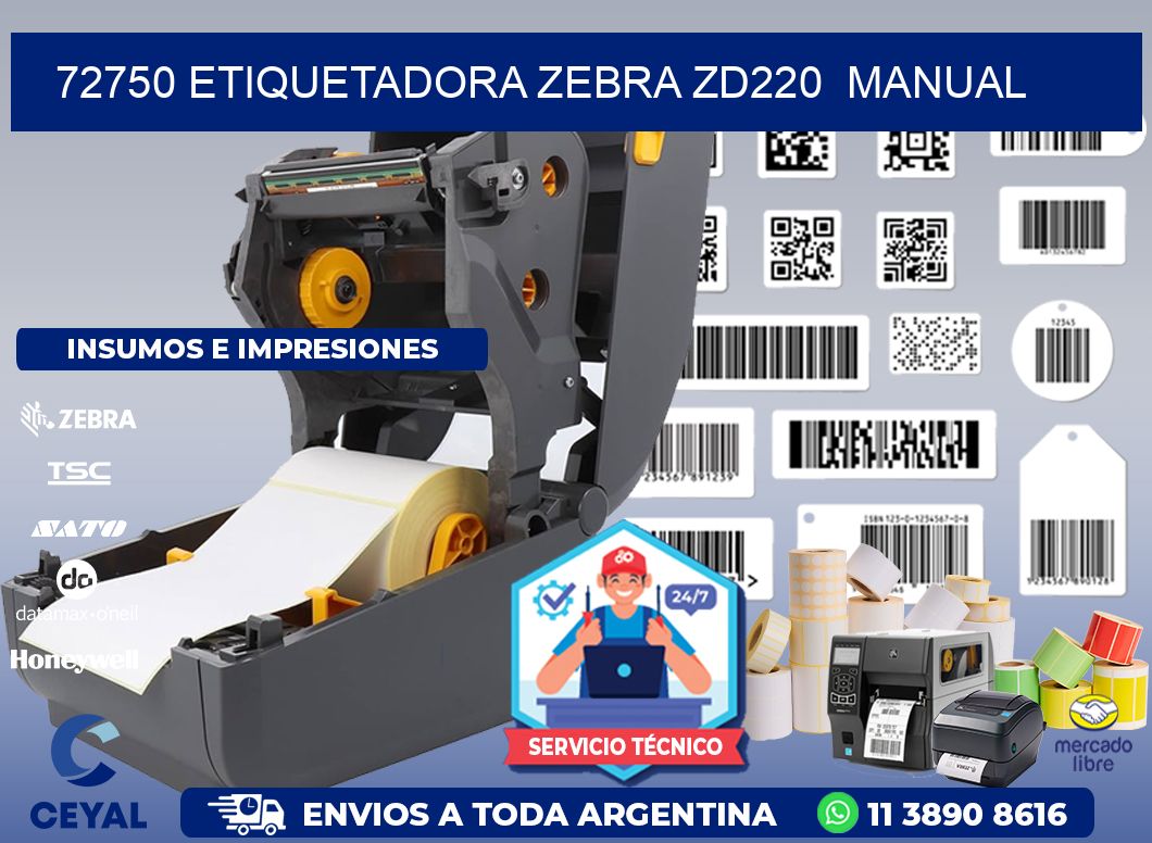 72750 Etiquetadora Zebra ZD220  manual