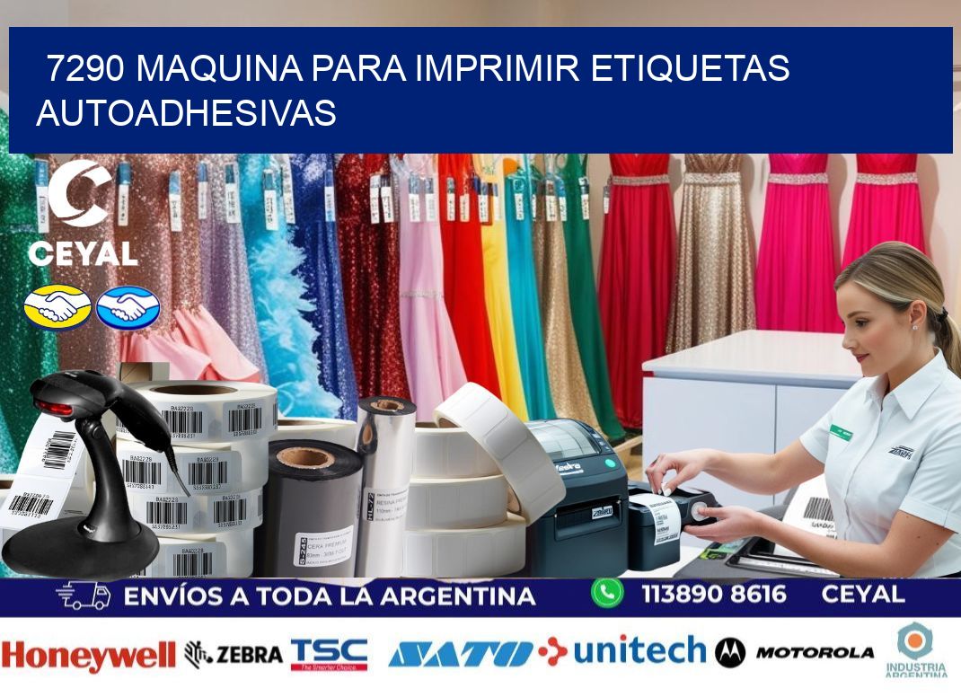 7290 maquina para imprimir etiquetas autoadhesivas