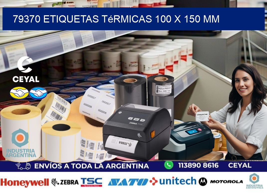 79370 Etiquetas Térmicas 100 X 150 Mm