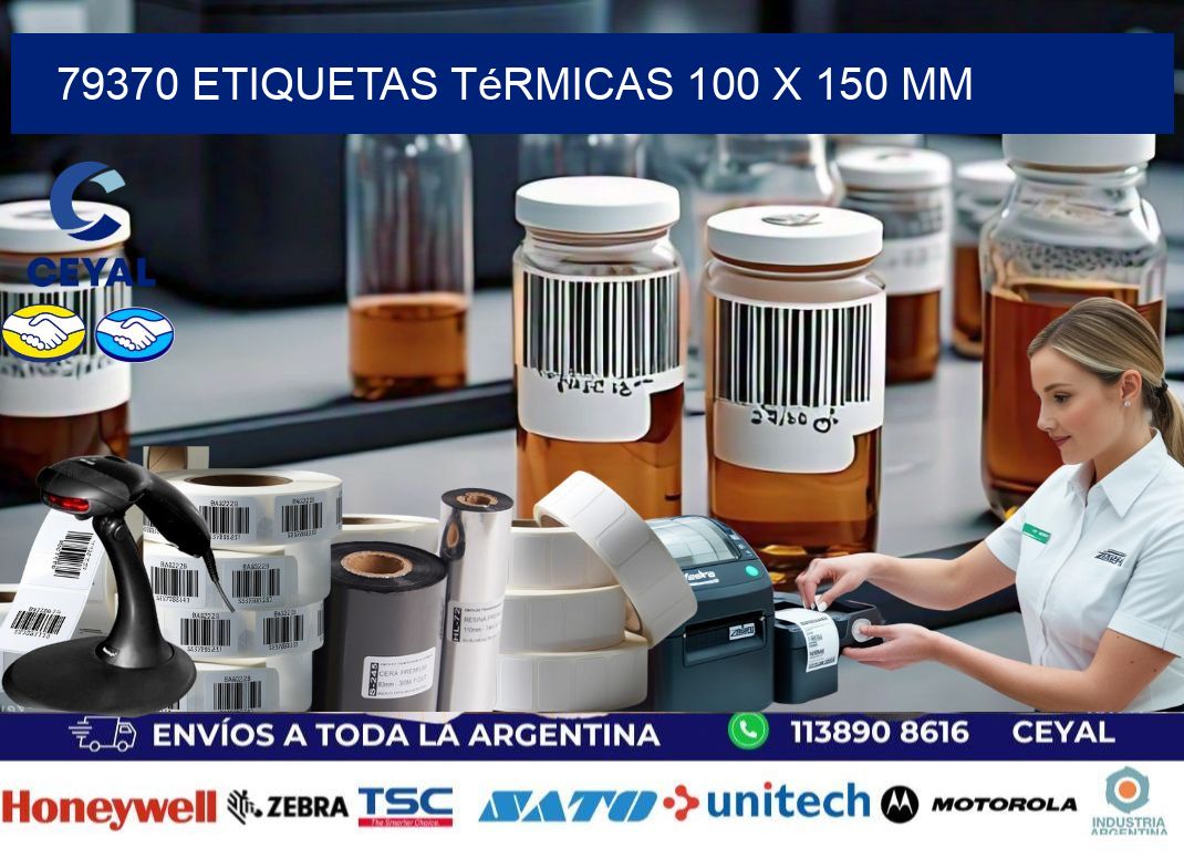 79370 Etiquetas Térmicas 100 X 150 Mm