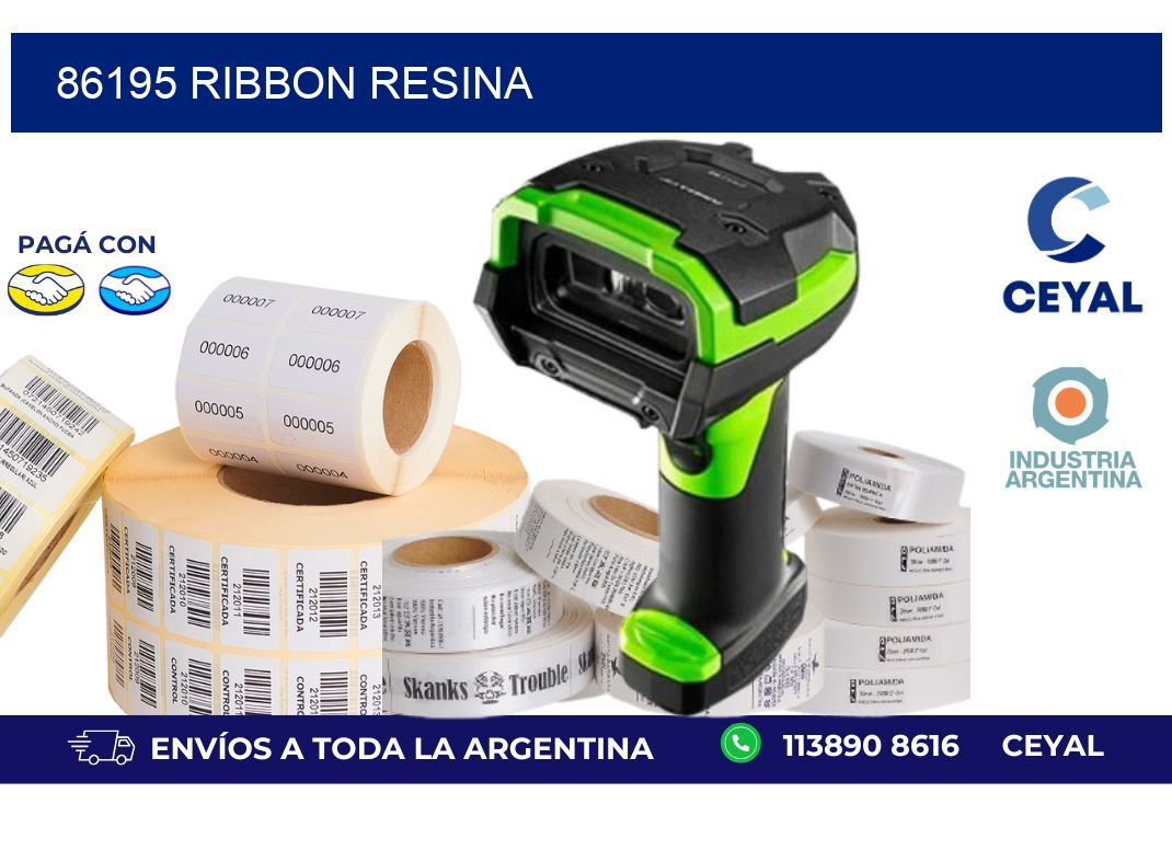 86195 Ribbon resina