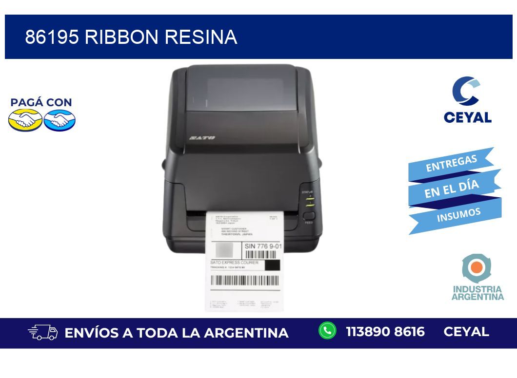 86195 Ribbon resina