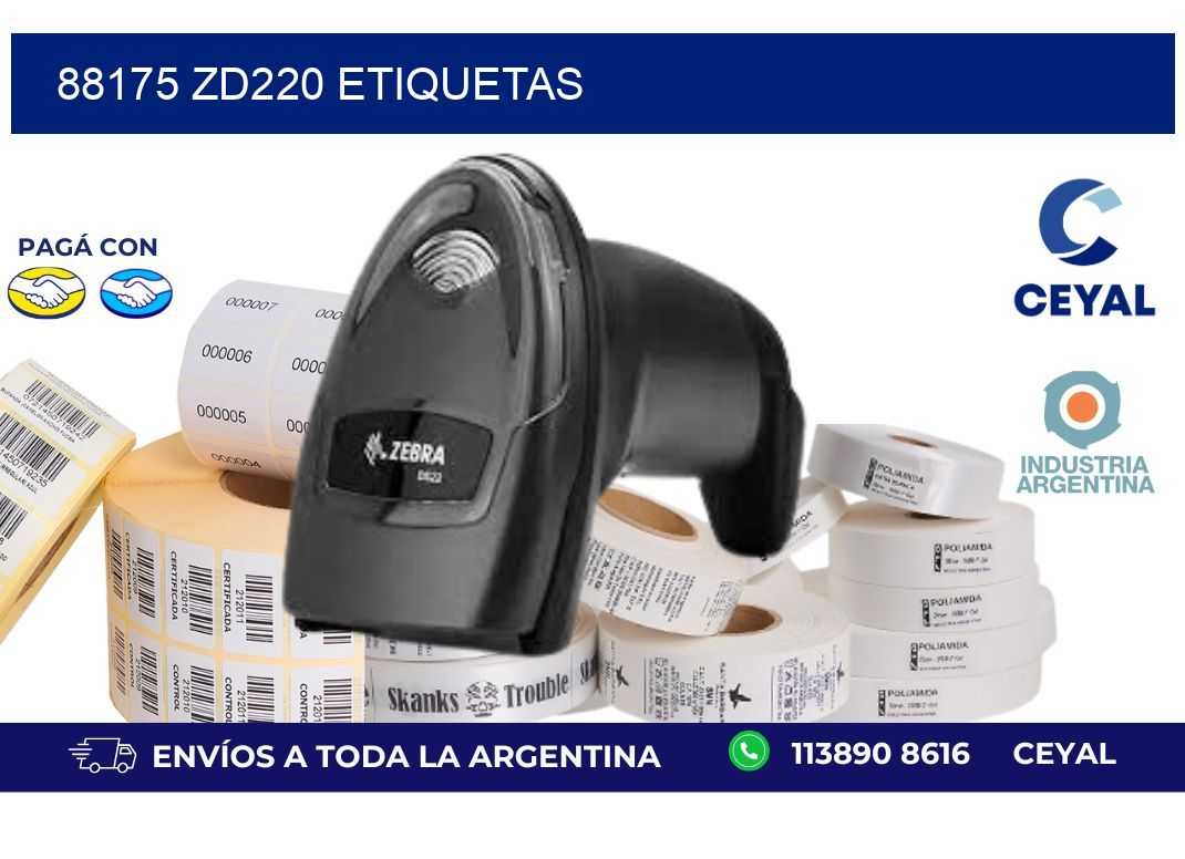 88175 ZD220 etiquetas