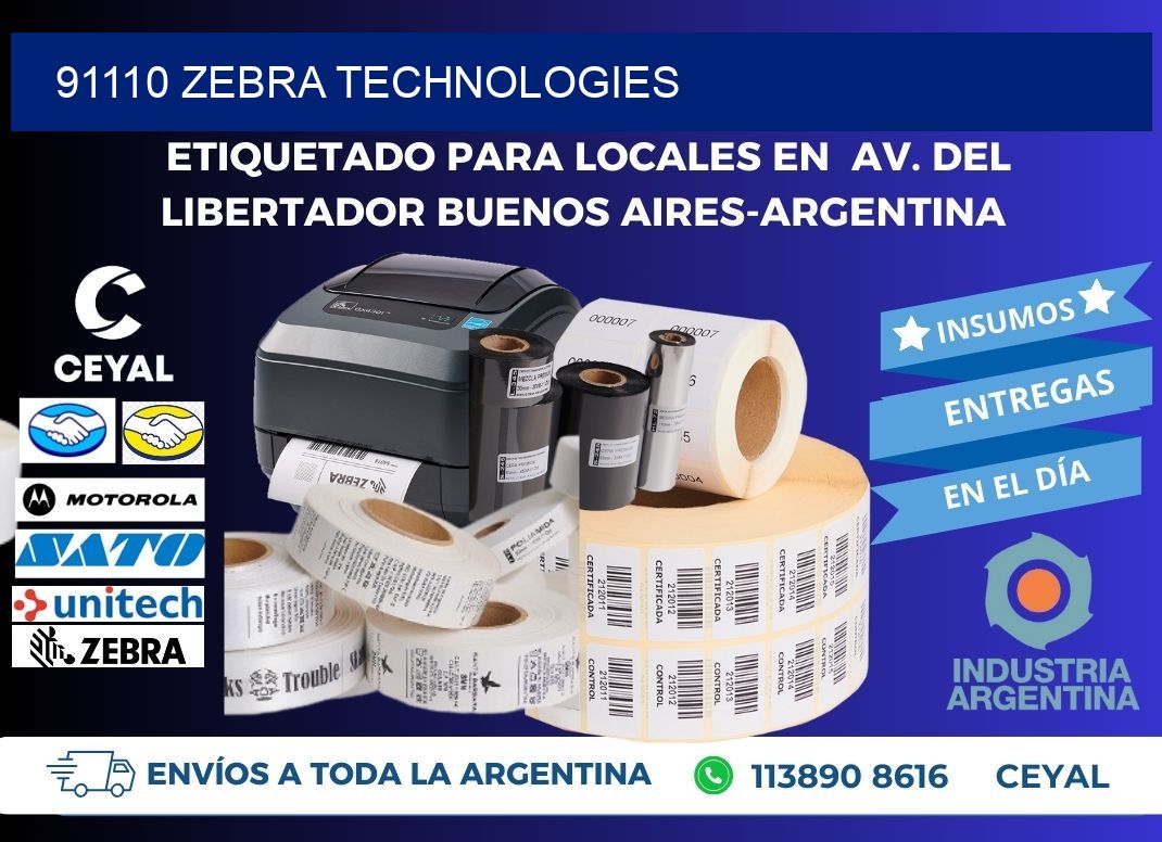 91110 zebra technologies