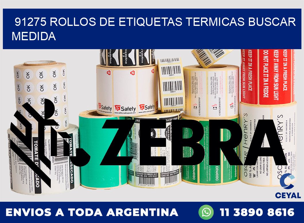 91275 rollos de etiquetas termicas buscar medida