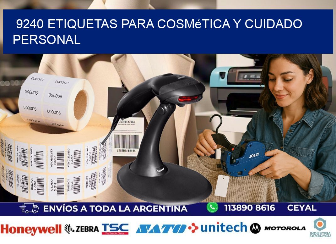 9240 Etiquetas para cosmética y cuidado personal