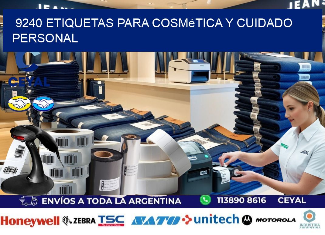 9240 Etiquetas para cosmética y cuidado personal