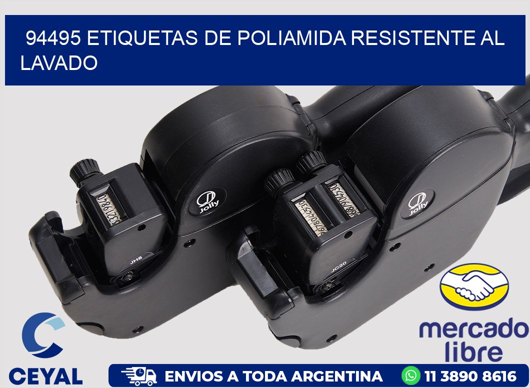 94495 Etiquetas de poliamida resistente al lavado
