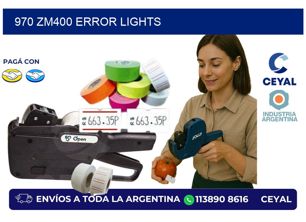 970 ZM400 error lights