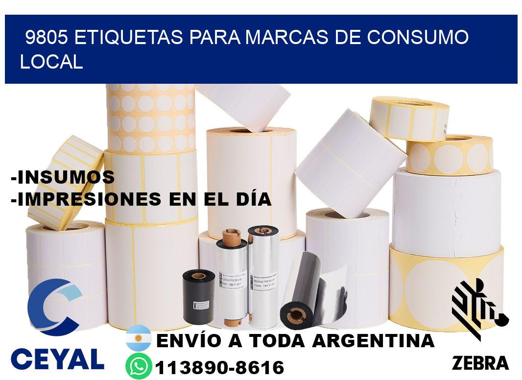 9805 Etiquetas para marcas de consumo local