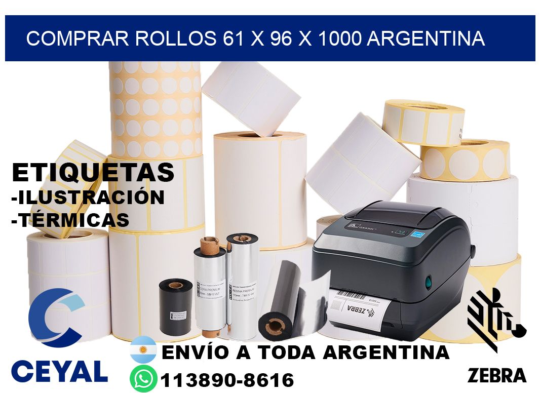 Comprar Rollos 61 x 96 x 1000 argentina
