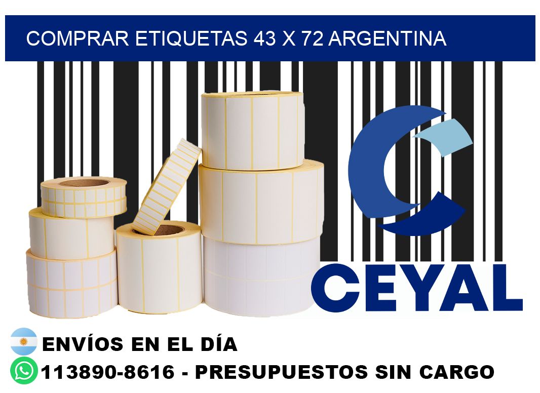 Comprar etiquetas 43 x 72 argentina