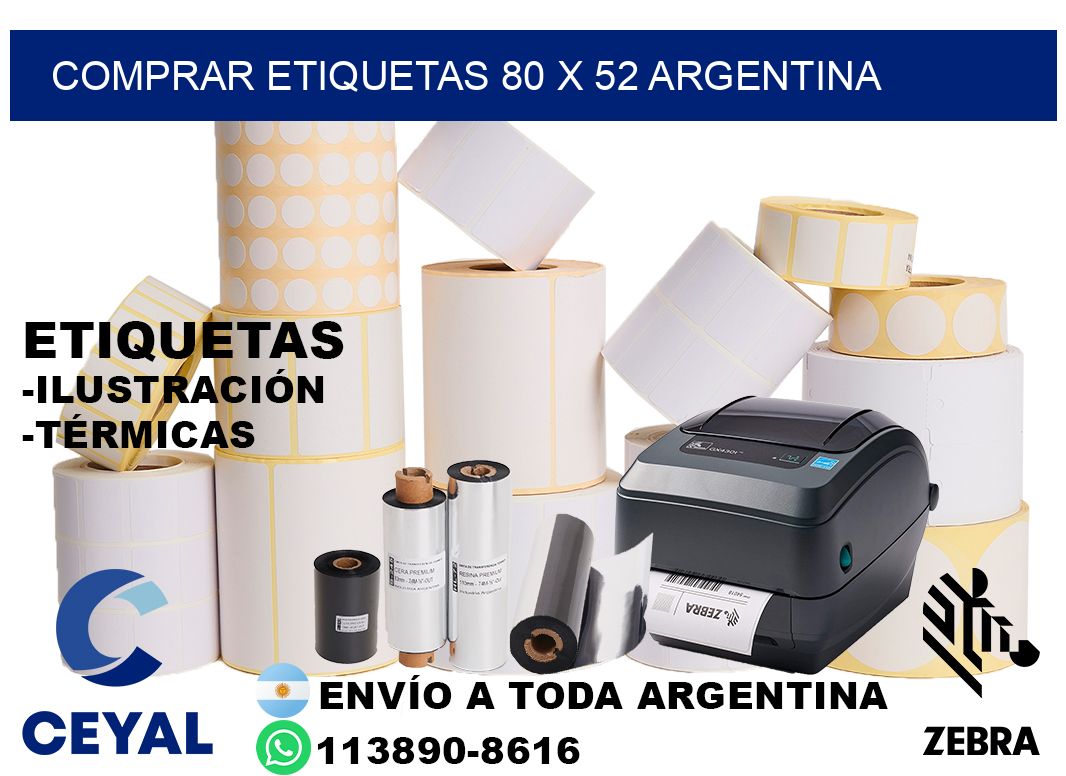 Comprar etiquetas 80 x 52 argentina