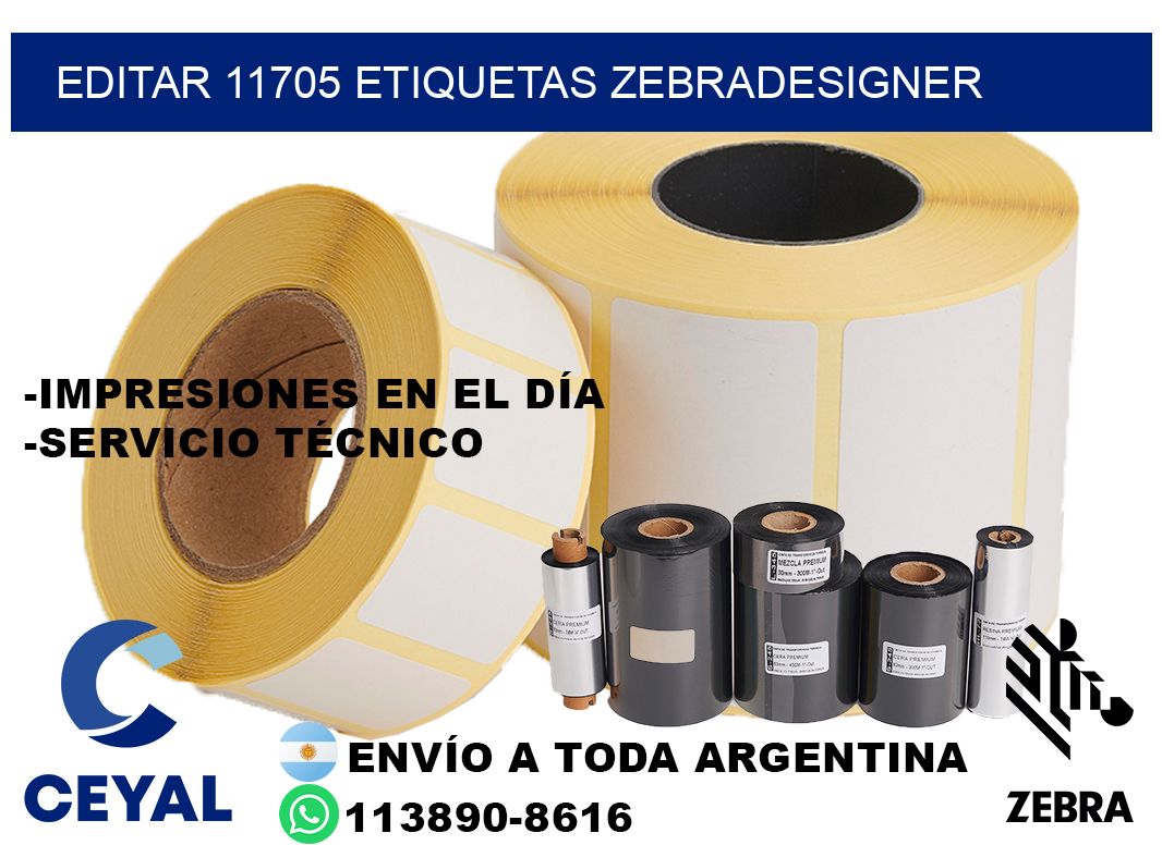 EDITAR 11705 ETIQUETAS ZEBRADESIGNER