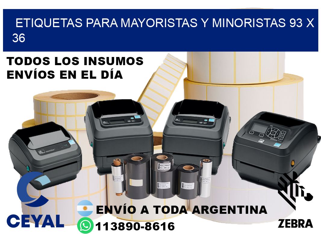 ETIQUETAS PARA MAYORISTAS Y MINORISTAS 93 x 36