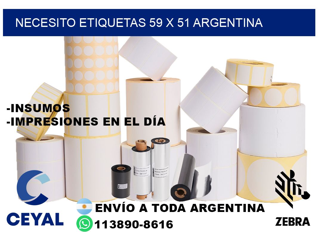Necesito etiquetas 59 x 51 argentina