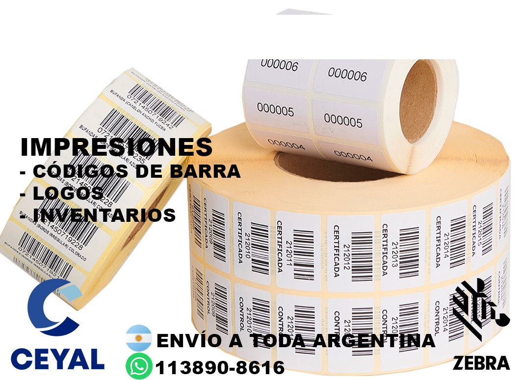 etiquetas códigos barras 22 x 98