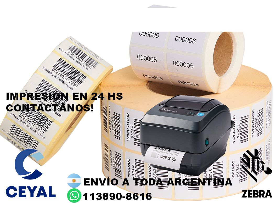 etiquetas códigos barras 73 x 77