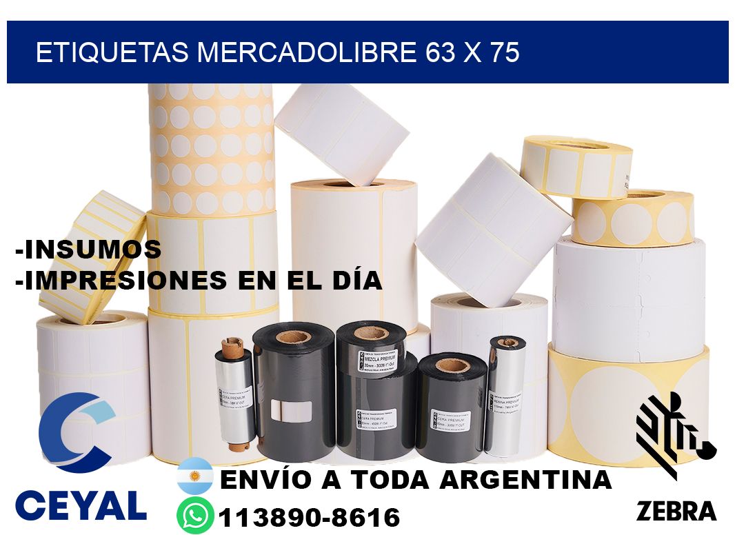 etiquetas mercadolibre 63 x 75