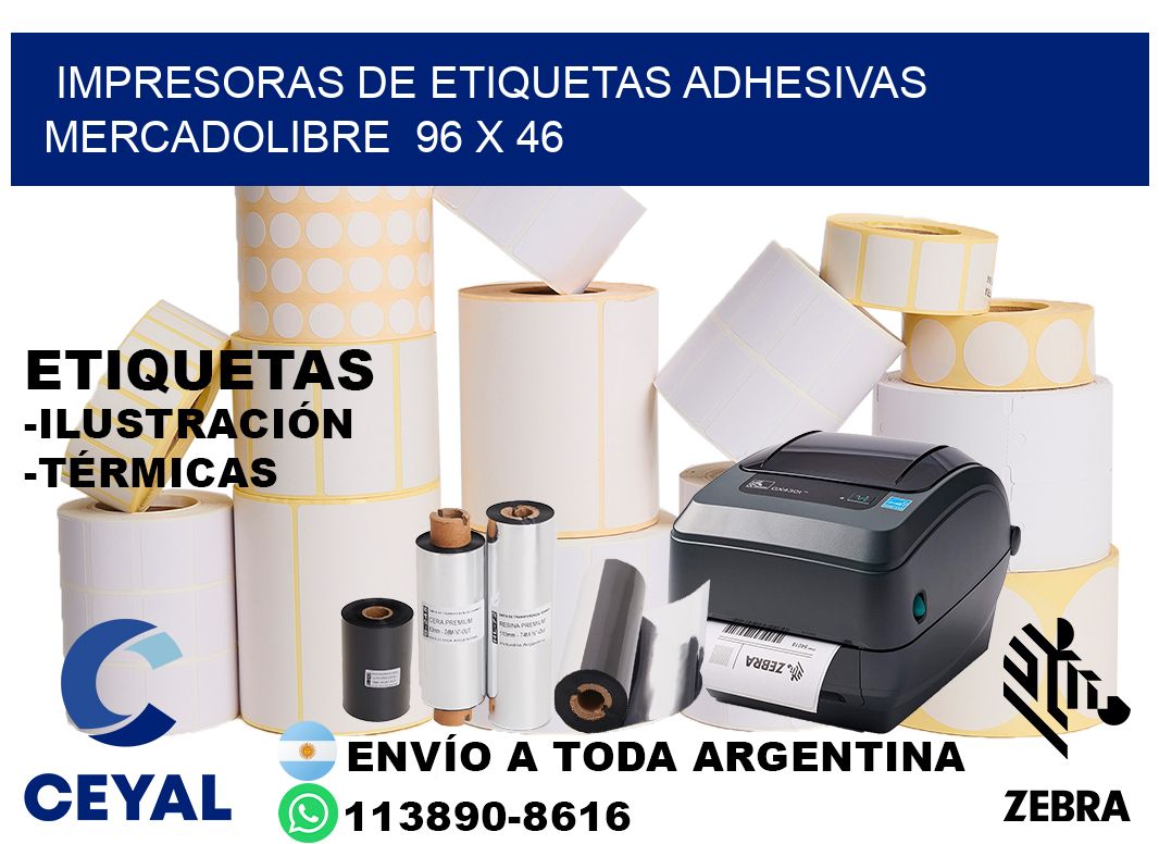 impresoras de etiquetas adhesivas mercadolibre  96 x 46